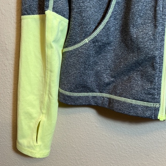 ZELLA Girl Yellow Gray Athletic Zip Up Jacket - Picture 4 of 11
